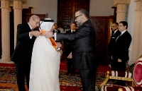 العاهل المغربي يستقبل سفير دولة قطر