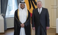 German President Receives Credentials of Qatar's Ambassador