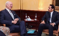 Foreign Minister, UN Envoy Discuss Syrian Crisis