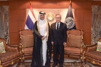 Thai Foreign Minister Receives Copy of Credentials of Qatari Ambassador