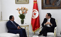 Tunisian Prime Minister Meets Qatar's Ambassador