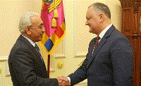 Moldovan President Meets Qatar's Ambassador