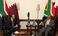 President of South Africa Meets Qatar's Foreign Minister