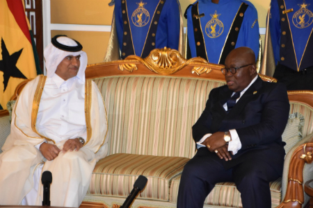 President of Ghana Receives Credentials of Qatari Ambassador