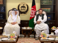 Chairman of Afghan Senate Meets Qatari Ambassador