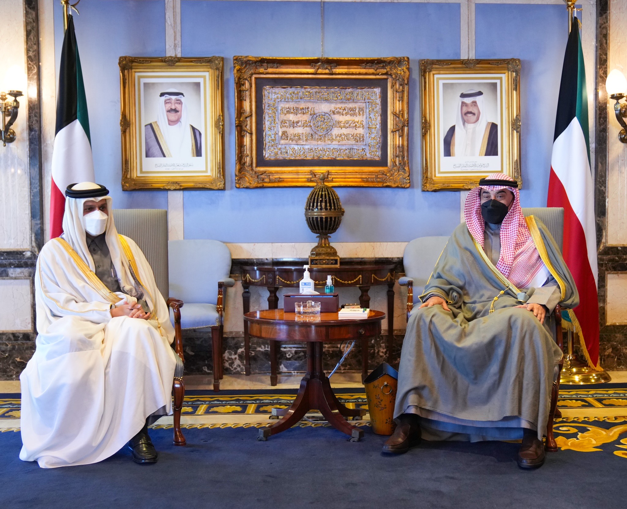 رئيس مجلس الوزراء  الكويتي يستقبل نائب رئيس مجلس الوزراء وزير الخارجية