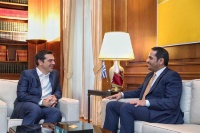 رئيس مجلس الوزراء اليوناني يستقبل نائب رئيس مجلس الوزراء وزير الخارجية