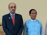 رئيس ميانمار يستقبل سفير قطر