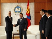 رسالة من سمو الأمير إلى رئيس جمهورية منغوليا