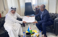 HH the Amir Sends Written Message to President of Djibouti