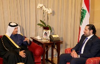 رئيس الحكومة اللبنانية المكلف يستقبل سعادة وزير الخارجية
