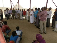 سفير قطر يتفقد معسكرات اللاجئين في السودان مع بعثة أممية