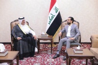رئيس مجلس النواب العراقي يستقبل سفير دولة قطر