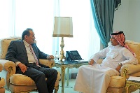 HE Minister of State for Foreign Affairs Meets Kazakhstan's Envoy for the Middle-East