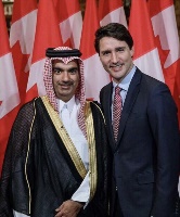 Canadian Prime Minister Meets Qatar's Ambassador