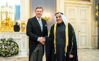 ملك مملكة هولندا يستقبل سفير دولة قطر