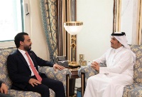 نائب رئيس مجلس الوزراء وزير الخارجية يجتمع مع رئيس البرلمان العراقي
