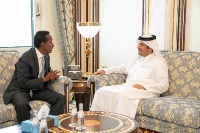 نائب رئيس مجلس الوزراء وزير الخارجية يجتمع مع وزير الشؤون الخارجية والتعاون الدولي الصومالي