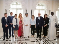نائب رئيس مجلس الوزراء وزير الخارجية يجتمع مع وفد جمعية الصداقة القطرية الأوروبية