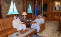Kuwaiti Deputy Prime Minister and Interior Minister Meets Qatari Ambassador