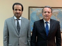 نائب وزير الخارجية في جمهورية الباراغواي يجتمع مع القائم بالأعمال القطري