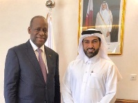 وزير  التكامل الافريقي في كوت ديفوار يجتمع مع سفير قطر