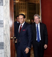 سعادة وزير الخارجية يعقد جلسة مباحثات مع نظيره الإيطالي