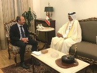 Lebanese Minister of Foreign Affairs Meets Qatar's Ambassador