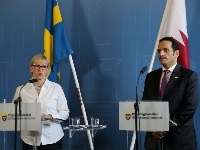 وزير الخارجية يلتقي نظيرته السويدية