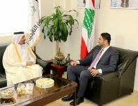 وزير الدولة لشؤون النازحين في لبنان يجتمع مع سفير قطر