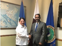 وزير خارجية نيكاراغوا يتسلم نسخة من أوراق اعتماد سفير قطر