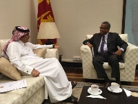 وكيل وزارة الشؤون الخارجية بسريلانكا يجتمع مع سفير قطر