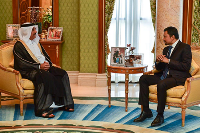 Crown Prince of Brunei Darussalam Meets Qatari Ambassador