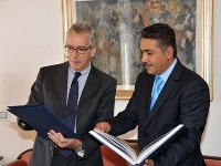 رئيس إقليم جزيرة سردينيا وعمدة كالييري يلتقيان سفير قطر لدى روما 