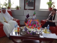 Algerian Minister of Education Meets Qatari Ambassador