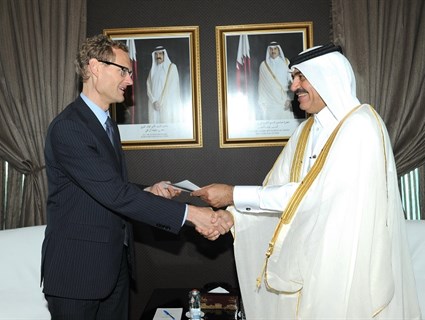 Assistant to Foreign Minister Receives Copy of Belgian Ambassador Credentials