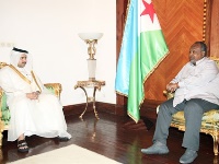 President of Djibouti Meets Qatari Ambassador