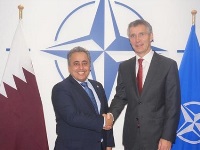 NATO Chief Meets Qatari Envoy