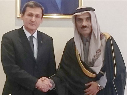 president of Turkmenistan Receives Credentials of Qatari Ambassador