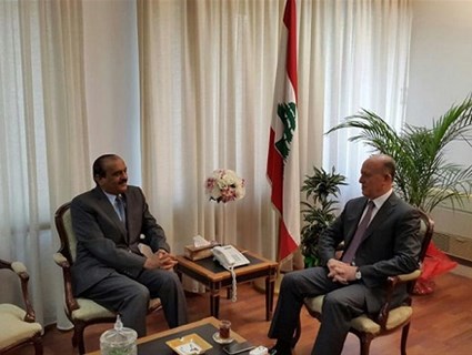 Lebanese Justice Minister Meets Qatari Ambassador