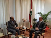 Lebanese Justice Minister Meets Qatari Ambassador