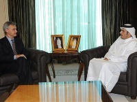 HE Assistant Foreign Minister Meets Spain's Ambassador