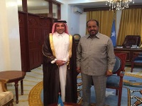Somali President Meets Charge D'affaires of Qatar's Embassy