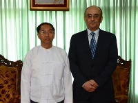 Myanmar's Yangon State Prime Minister Meets Qatar Ambassador