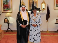 الحاكمة العامة لكومنولث جزر البهاما تتسلم أوراق اعتماد سفير قطر