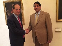 Italian Minister of Culture's Adviser Meets Qatari Ambassador