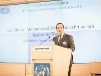 سعادة وزير الخارجية : تعزيز وحماية حقوق الإنسان خيار استراتيجي لدولة قطر