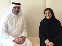UAE Minister of State for Tolerance Meets Qatar's Ambassador