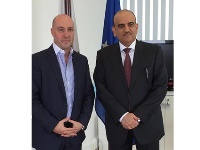 وزير الصحة القبرصي يستقبل سفير دولة قطر