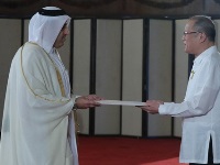 الرئيس الفلبيني يتسلم أوراق اعتماد سفير دولة قطر